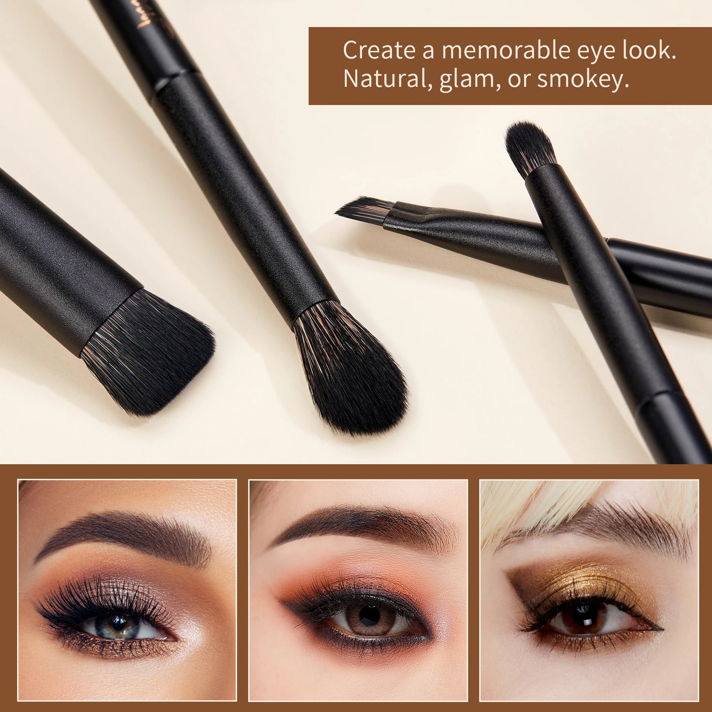 Set de Brochas de Maquillaje Jessup, 10-14 piezas - Contorno, Base, Polvo, Sombra, Iluminador, Difuminado, Corrector y Delineador T336